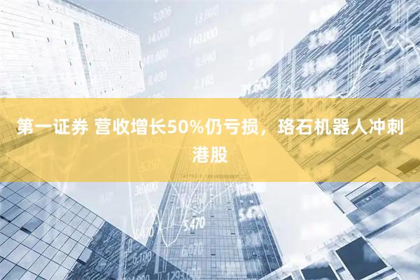 第一证券 营收增长50%仍亏损，珞石机器人冲刺港股