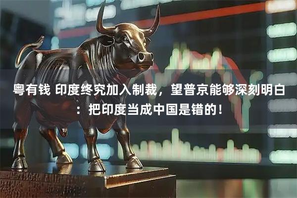 粤有钱 印度终究加入制裁，望普京能够深刻明白：把印度当成中国是错的！