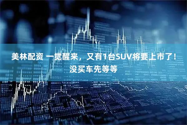 美林配资 一觉醒来,又有1台SUV将要上市了!没买车先等等